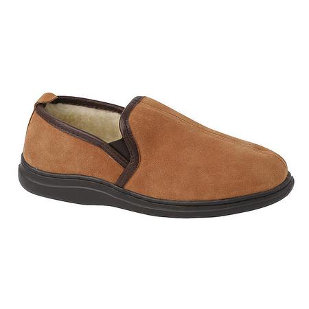MEN'S KLONDIKE SADDLE SUEDE SLIPPER