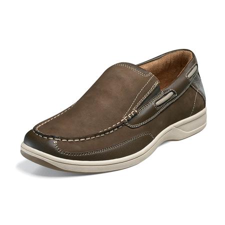 MEN'S LAKESIDE SLIP-ON BROWN NUBUCK CASUAL