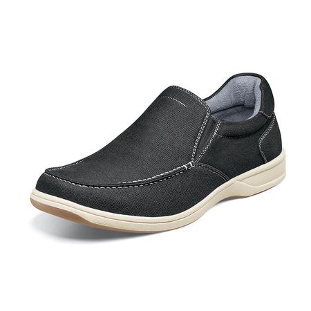MEN'S LAKESIDE CANVAS BLACK SLIP-ON