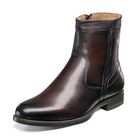 MEN'S MIDTOWN BROWN ZIP DRESS BOOT