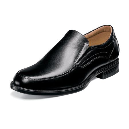 MEN'S MIDTOWN MOC TOE BLACK DRESS SLIP-ON