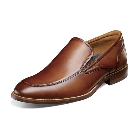 MEN'S RUCCI MOC TOE COGNAC DRESS SLIP-ON