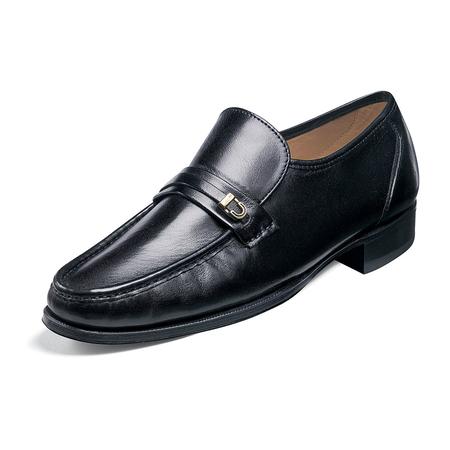 MEN'S IMPERIAL COMO BLACK MOC TOE SLIP-ON