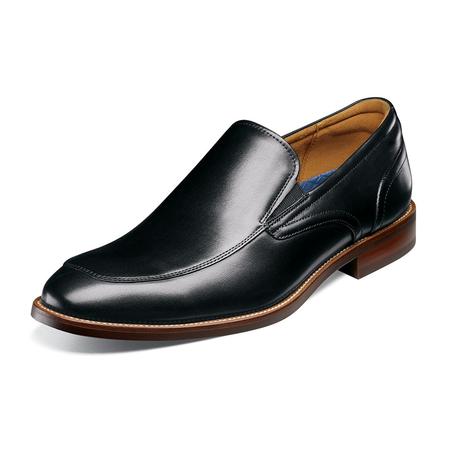 MEN'S RUCCI MOC TOE BLACK DRESS SLIP-ON