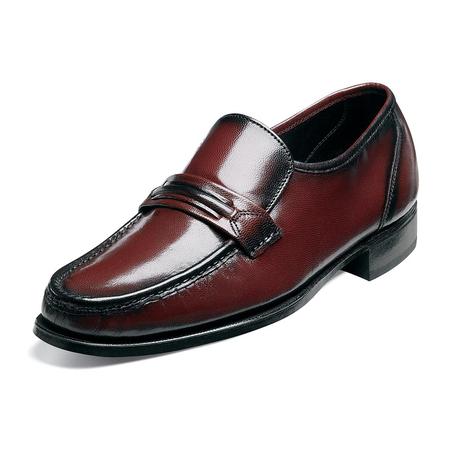 MEN'S COMO BLACK CHERRY MOC TOE SLIP-ON