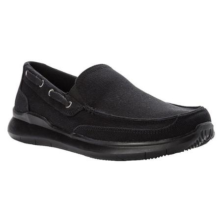 MEN'S VIASOL BLACK CANVAS SLIP-ON
