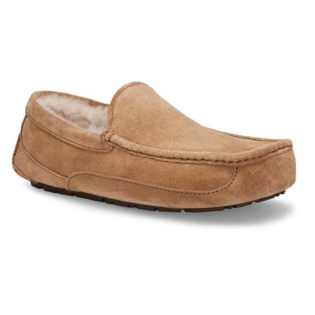 MEN'S ASCOT CHESTNUT SUEDE SLIPPER