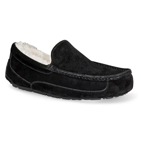 MEN'S ASCOT BLACK SUEDE SLIPPER