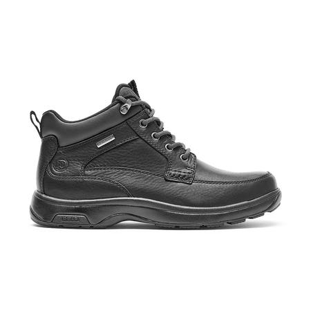 MEN'S 8000 MID WATERPROOF BLACK LEATHER BOOT
