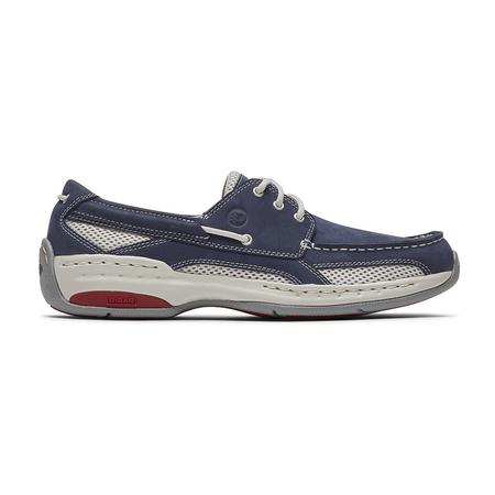 MEN'S CAPTAIN 3-EYELET NAVY BOAT SHOE