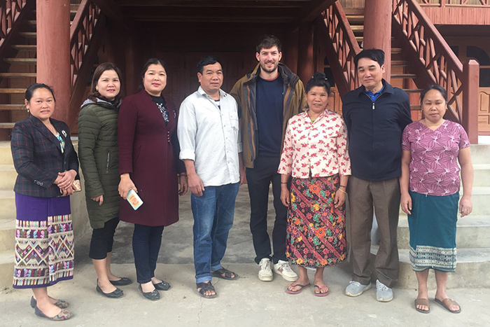Ronan at the Mai Chau cooperative